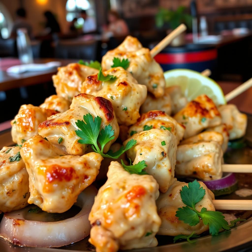 Malai Chicken Tikka (Poulet Tikka Malai)