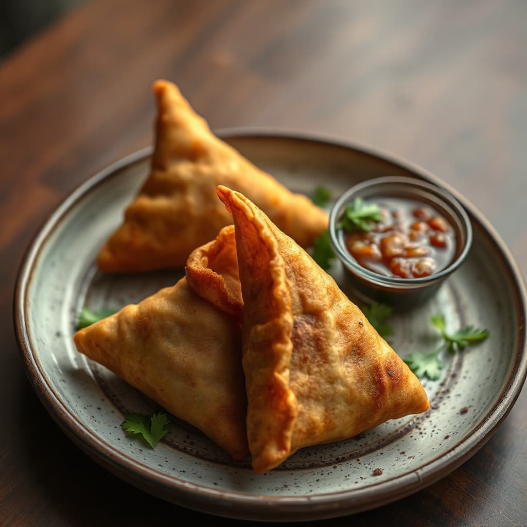 Vege Samosa (Samosa végétarien) 2 pieces